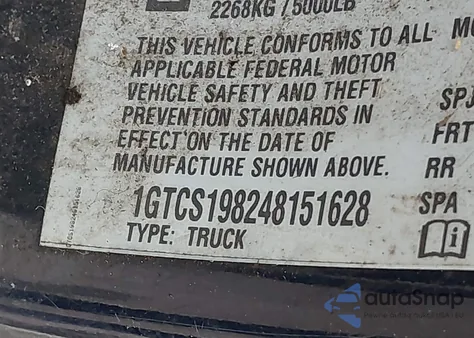 2004 GMC Canyon Sle из США, поврежденный, VIN 1GTCS198248151628